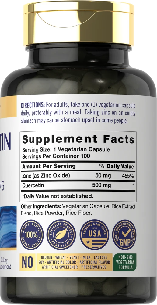 Quercetin 500mg | 100 Capsules - Image 2
