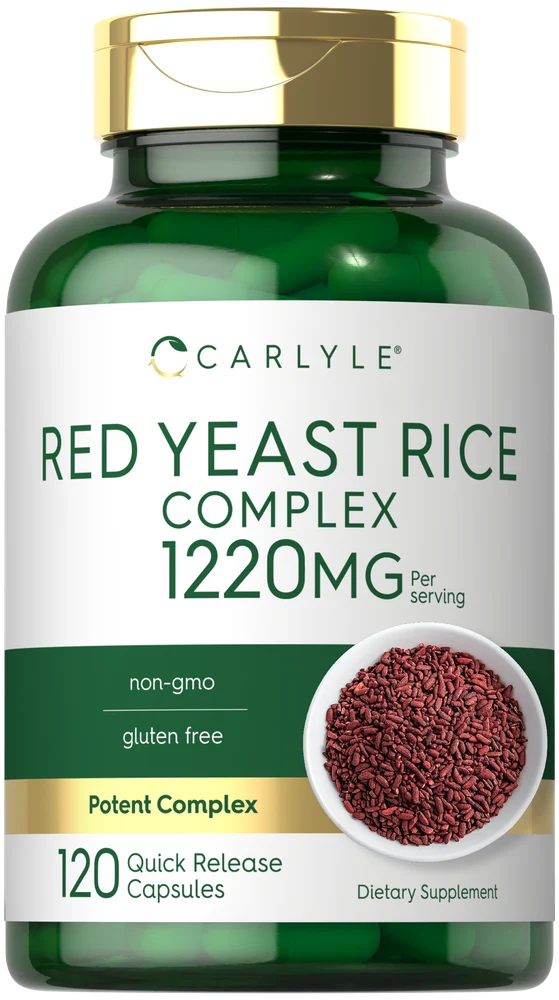 Red Yeast Rice with Policosanol 1220mg per serving | 120 Capsules
