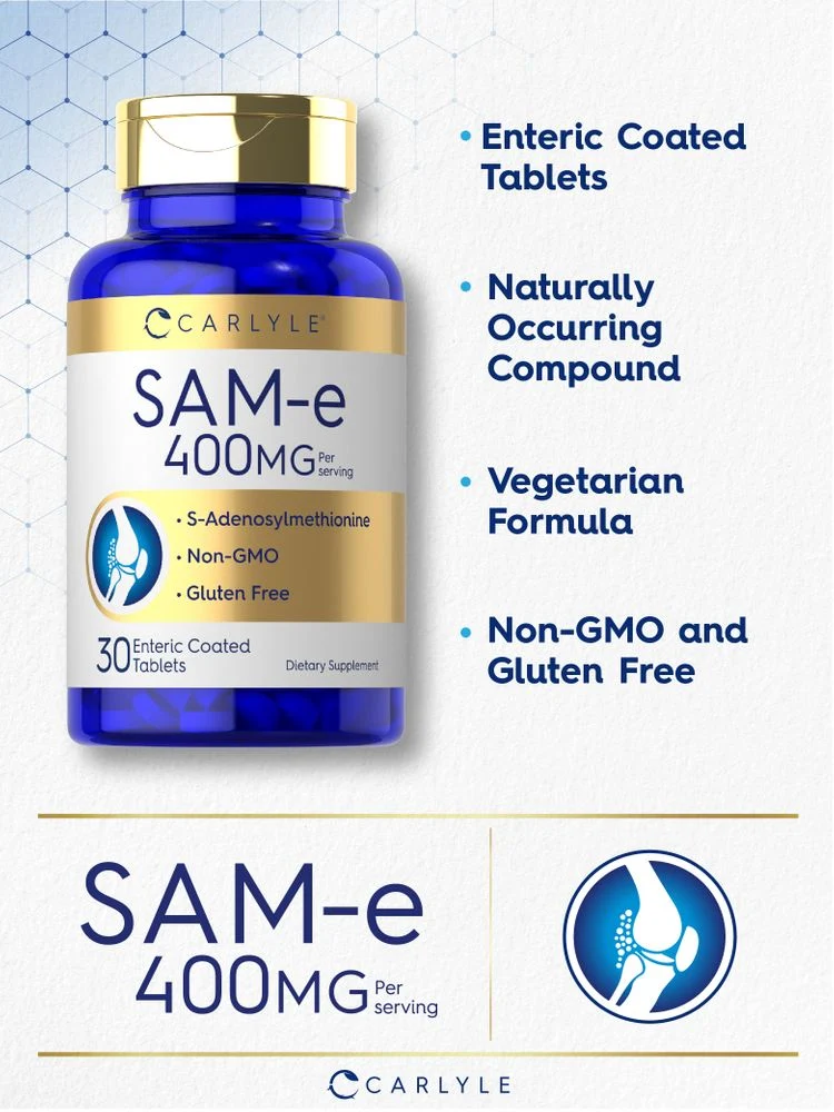 SAM-e 400mg per serving | 30 Tablets - Image 3
