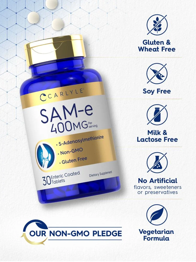 SAM-e 400mg per serving | 30 Tablets - Image 4