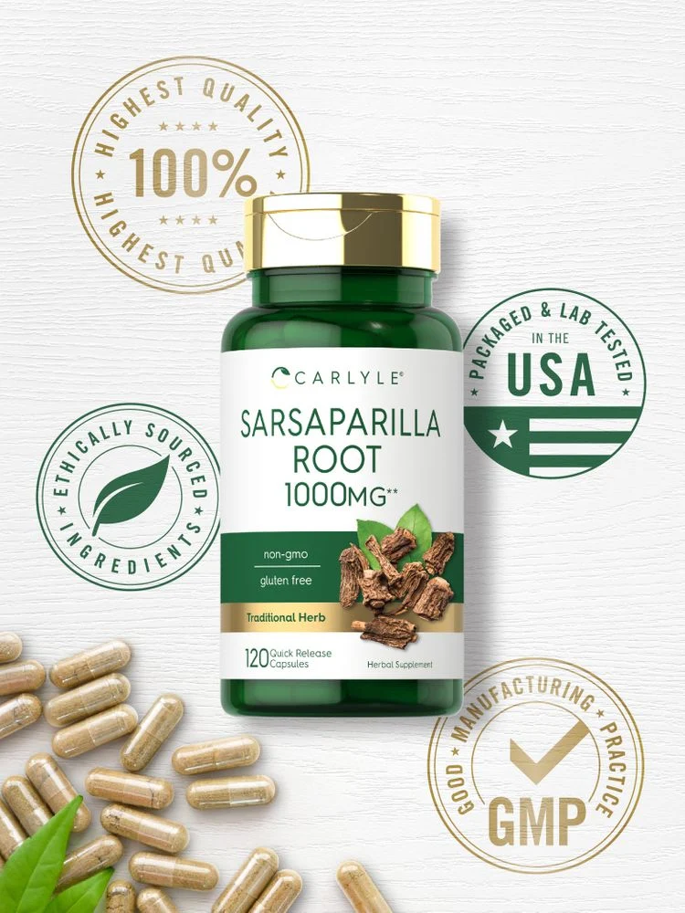 Sarsaparilla Root Supplement | 120 Capsules - Image 5