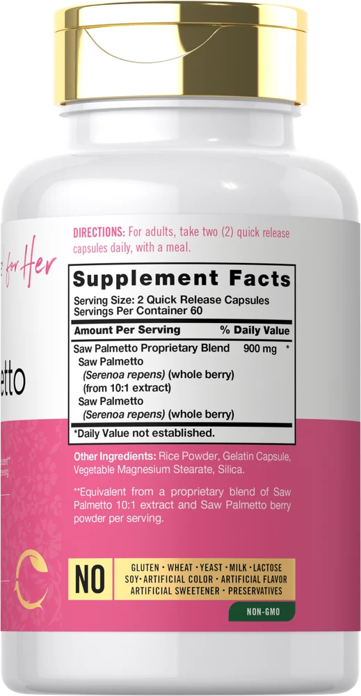 Saw Palmetto | 120 Capsules - Image 2