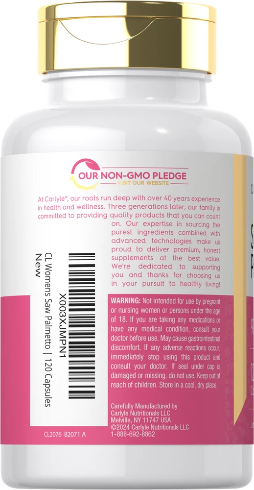 Saw Palmetto | 120 Capsules - Image 3