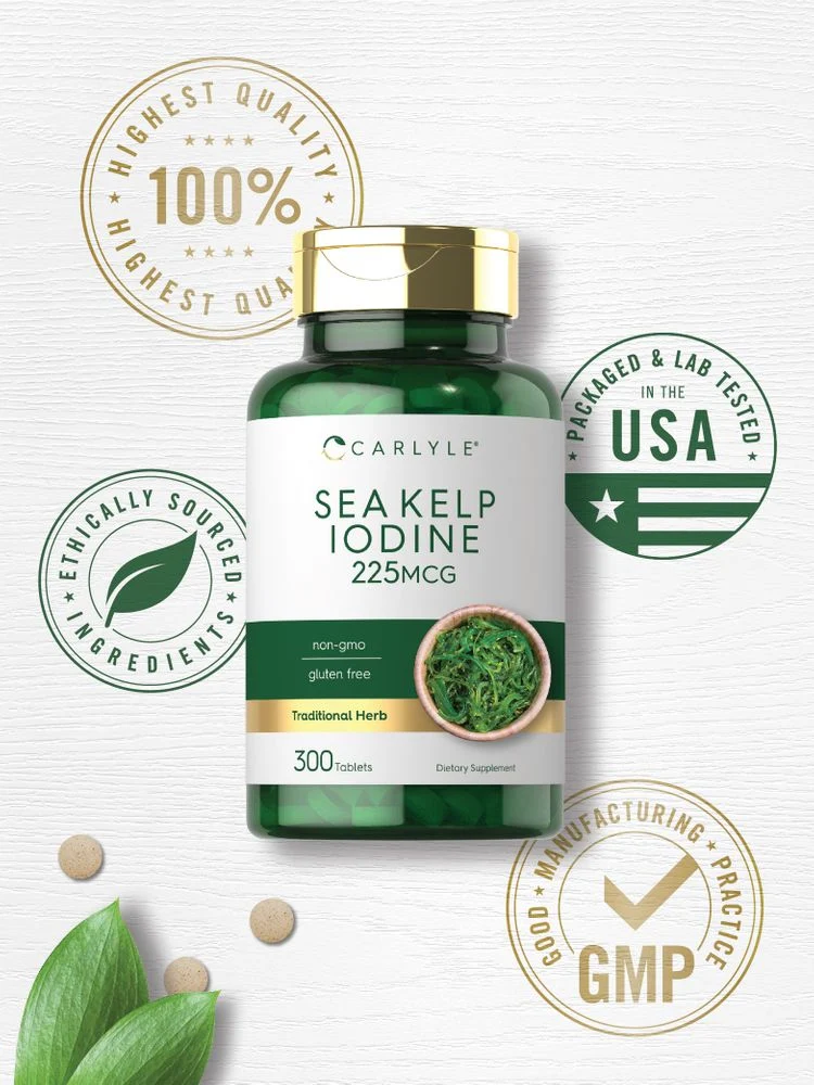 Sea Kelp Iodine 225mcg | 300 Tablets - Image 8