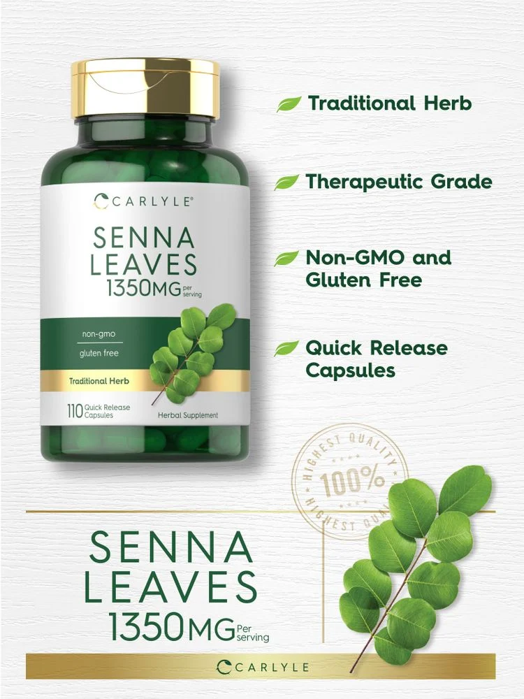 Senna Leaves Supplement | 1350 mg - Image 4