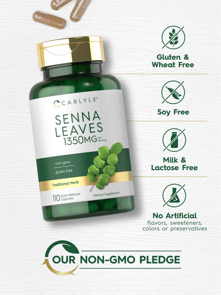 Senna Leaves Supplement | 1350 mg - Image 5