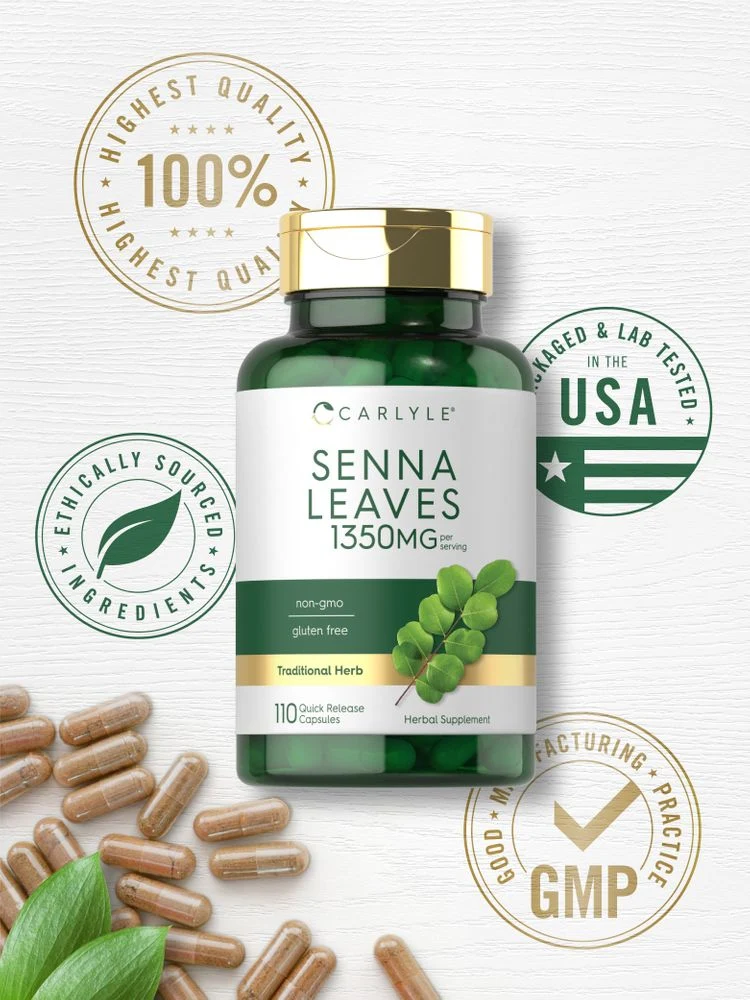 Senna Leaves Supplement | 1350 mg - Image 6
