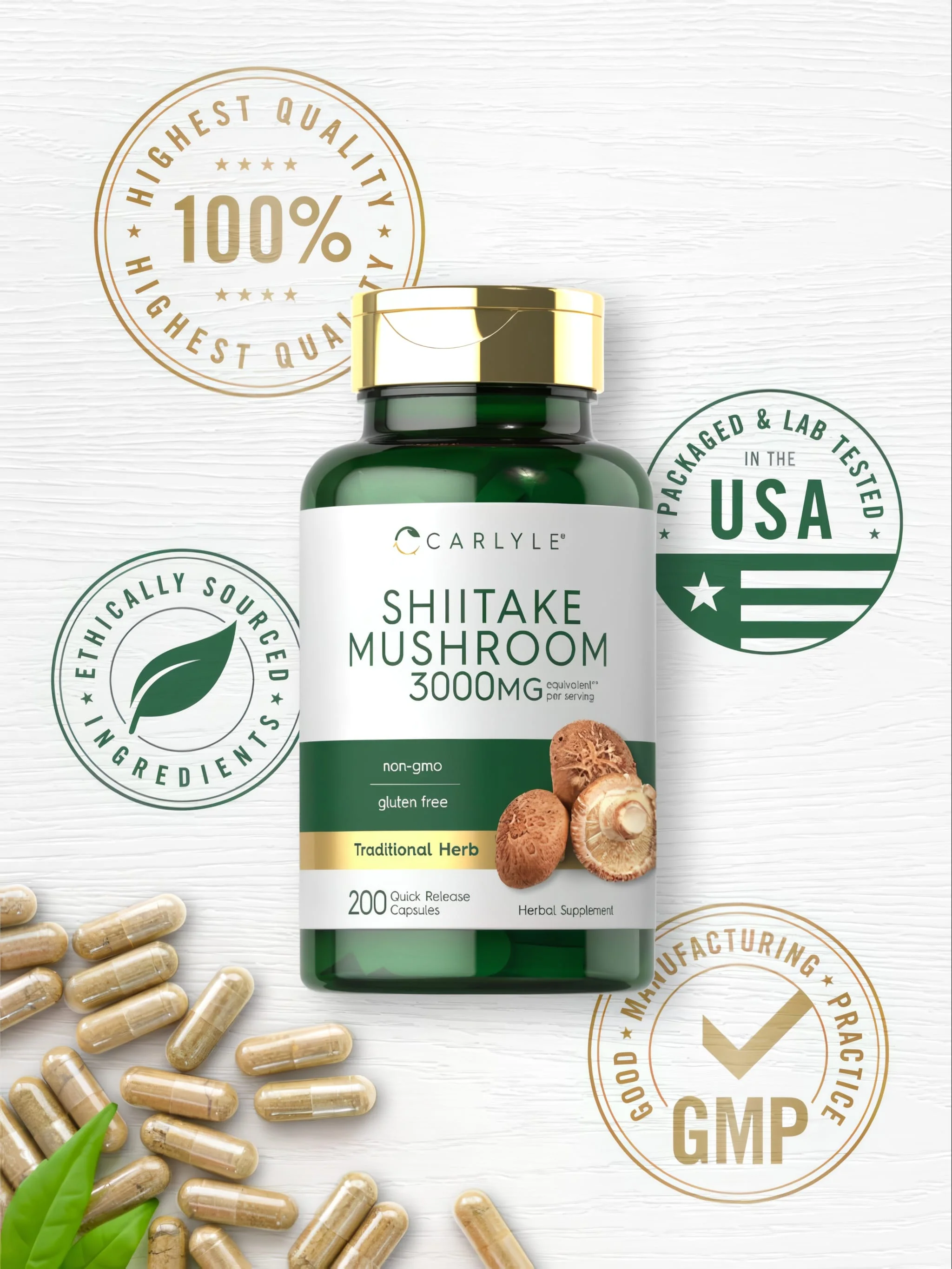 Shiitake Mushroom | 200 Capsules - Image 6