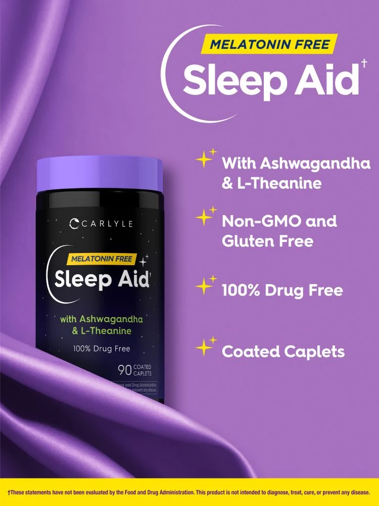 Sleep Aid Supplement | 90 Caplets - Image 4