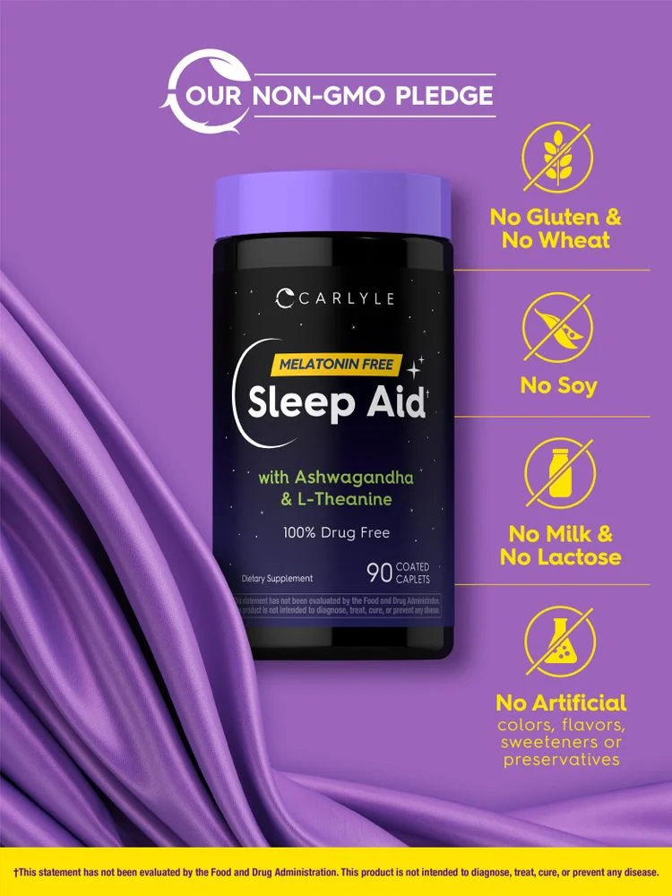 Sleep Aid Supplement | 90 Caplets - Image 5