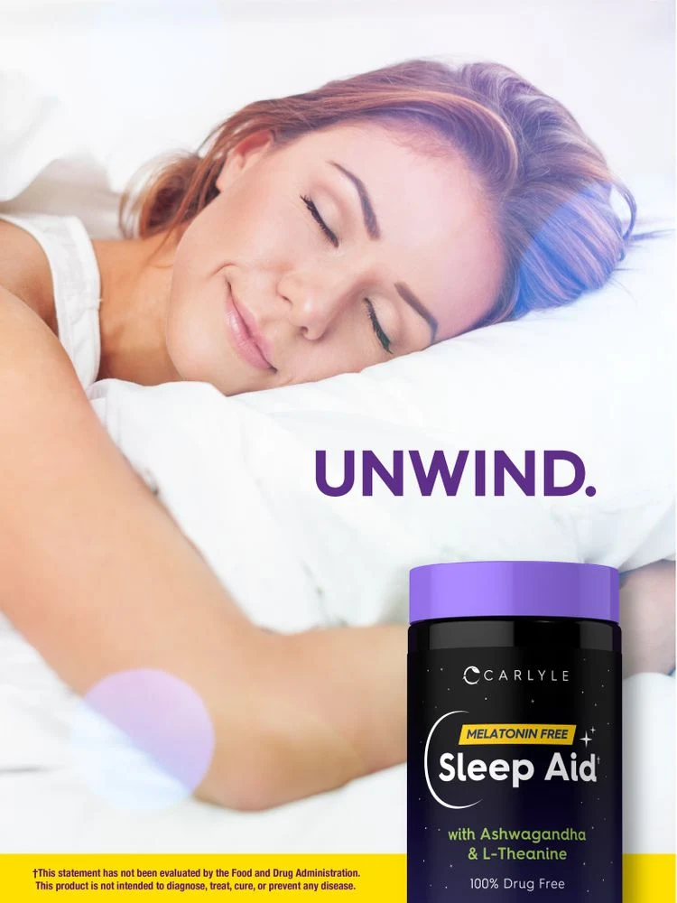 Sleep Aid Supplement | 90 Caplets - Image 6