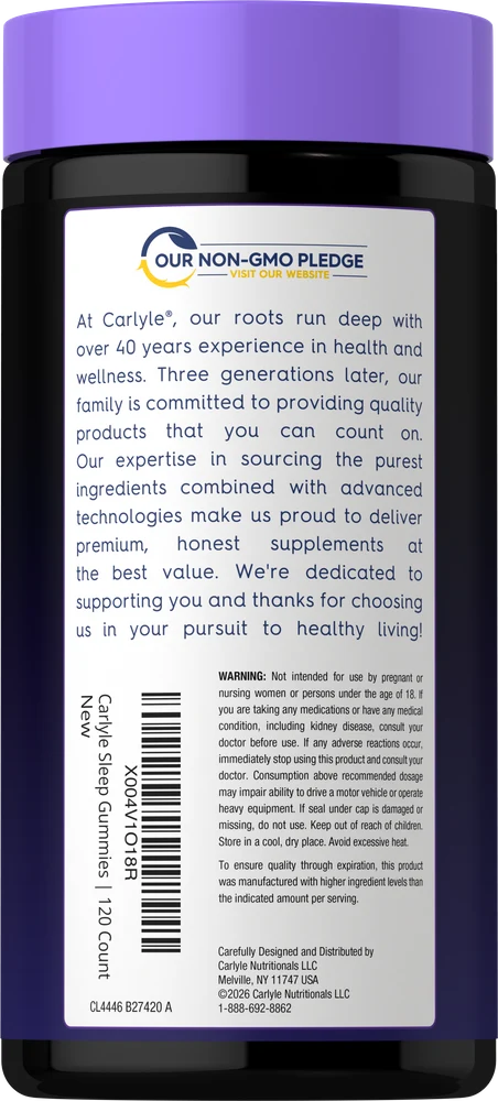 Sleep Gummies with Melatonin and Magnesium | 120 Count - Image 3
