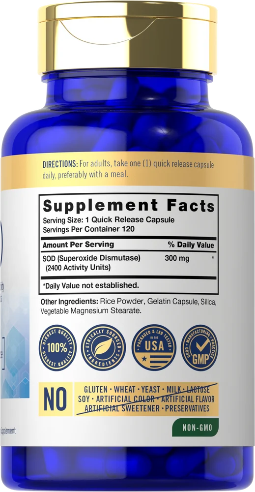 SOD 300mg | 120 Capsules - Image 2