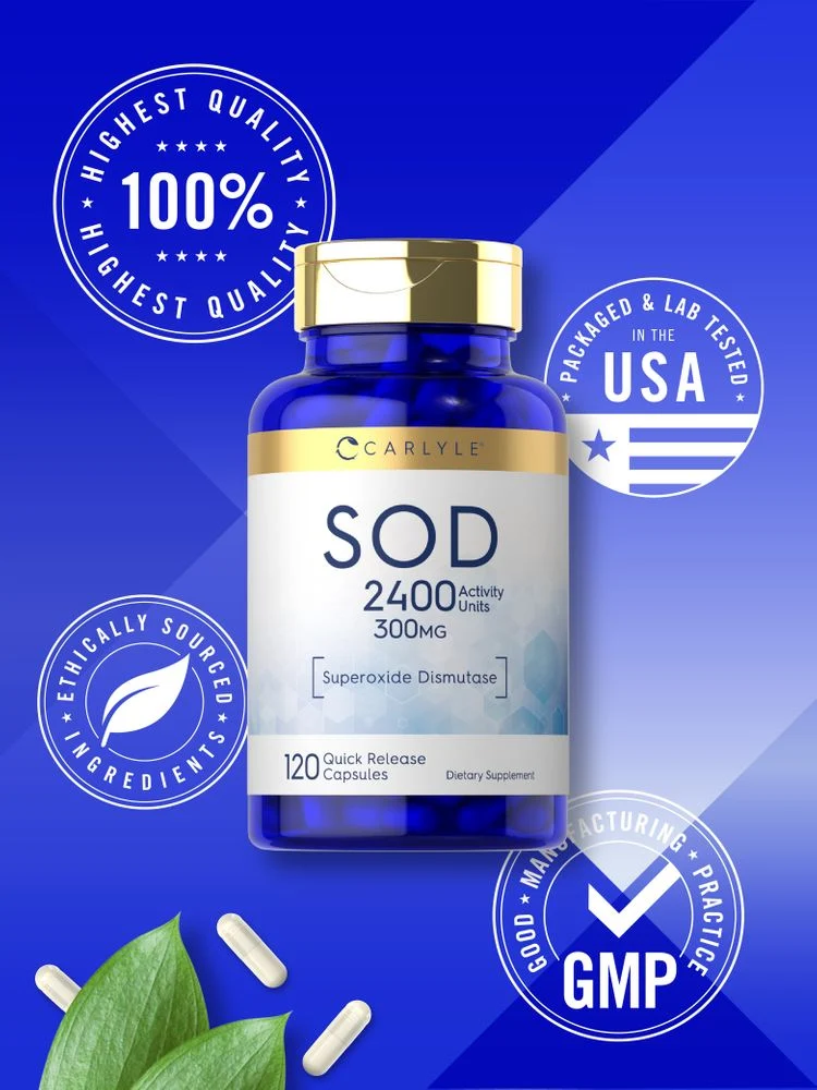 SOD 300mg | 120 Capsules - Image 5