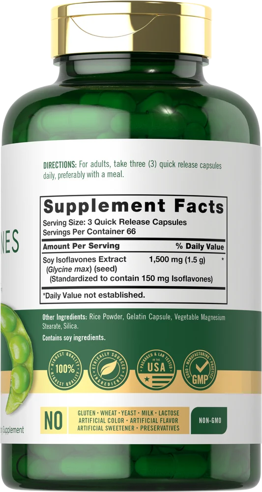 Soy Isoflavones | 200 Capsules - Image 2