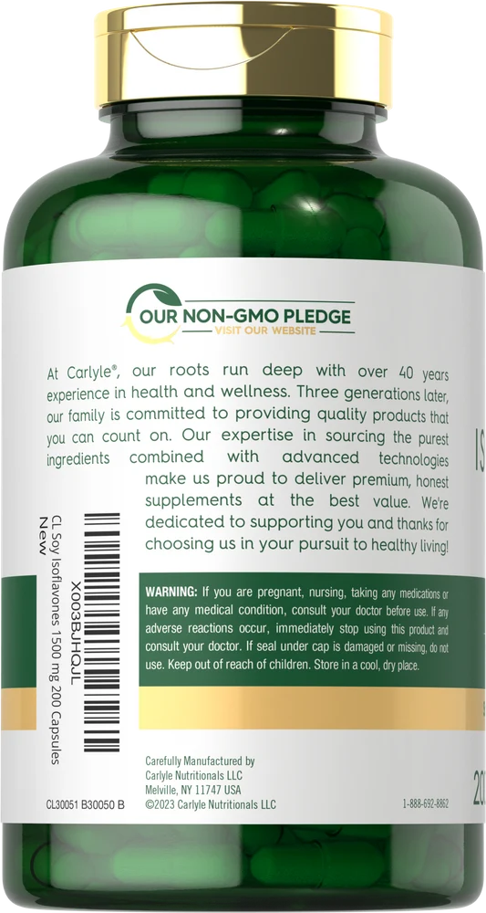 Soy Isoflavones | 200 Capsules - Image 3