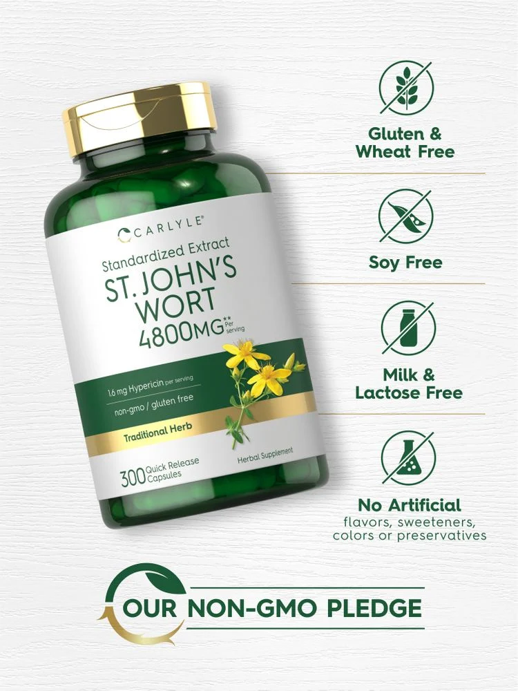 St John's Wort | 300 Capsules - Image 4