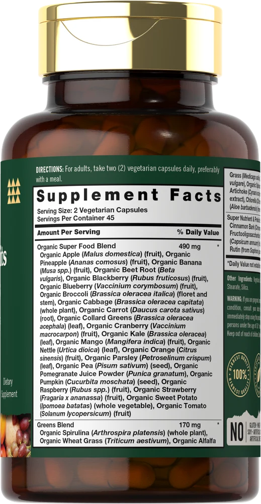 Super Fruits and Veggies | 90 Capsules - Image 2
