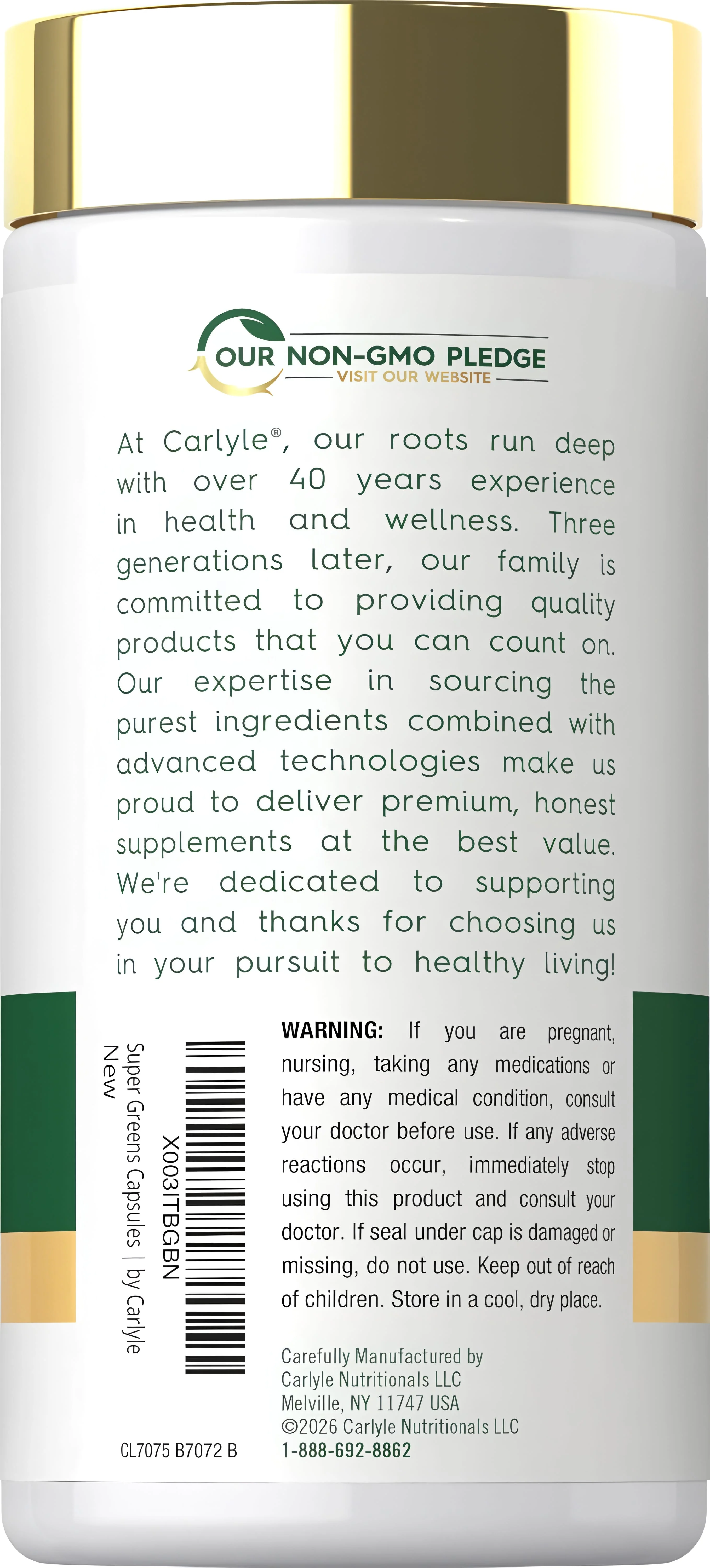 Super Greens | 250 Capsules - Image 3