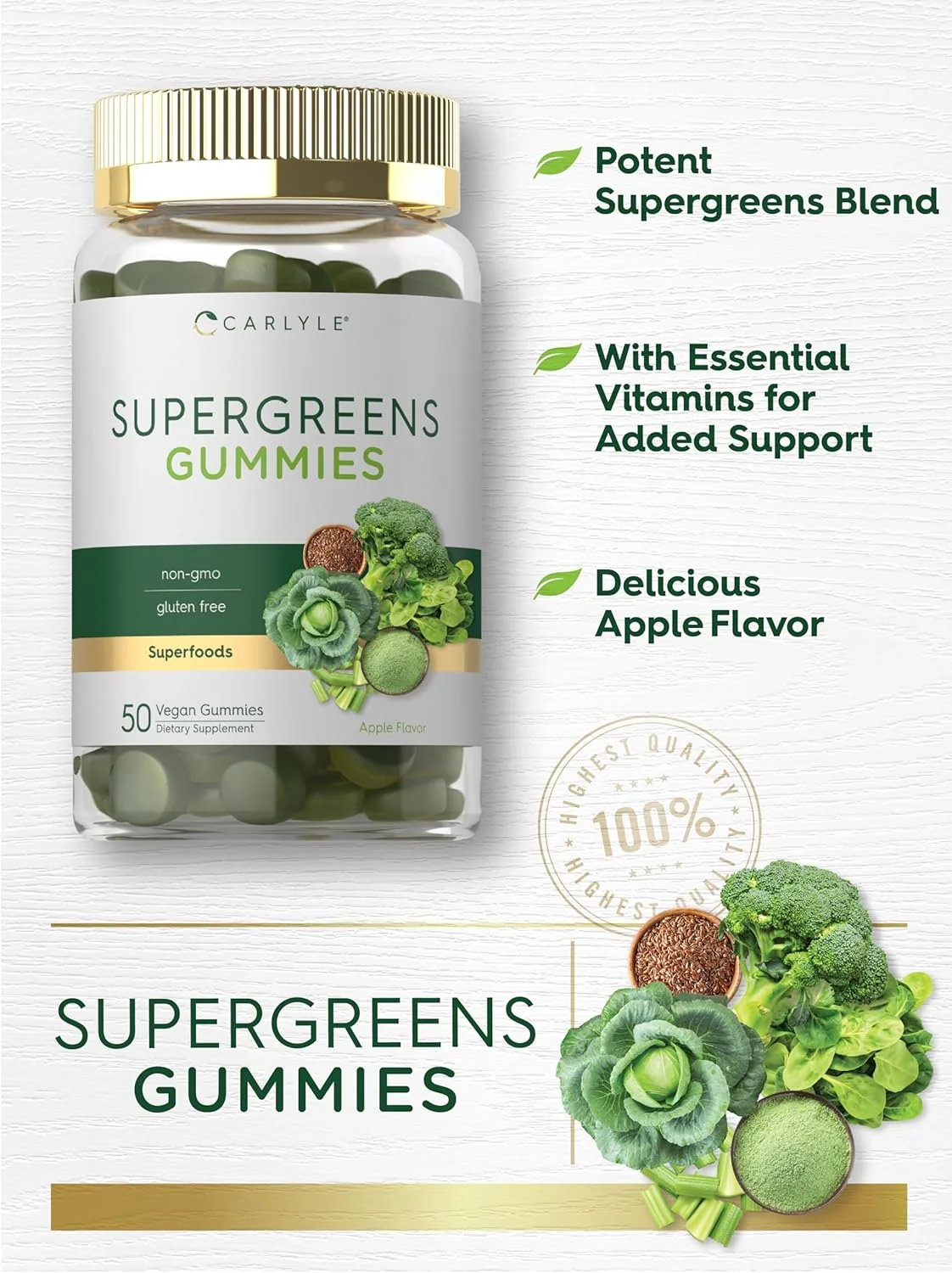 Super Greens | 50 Gummies - Image 4