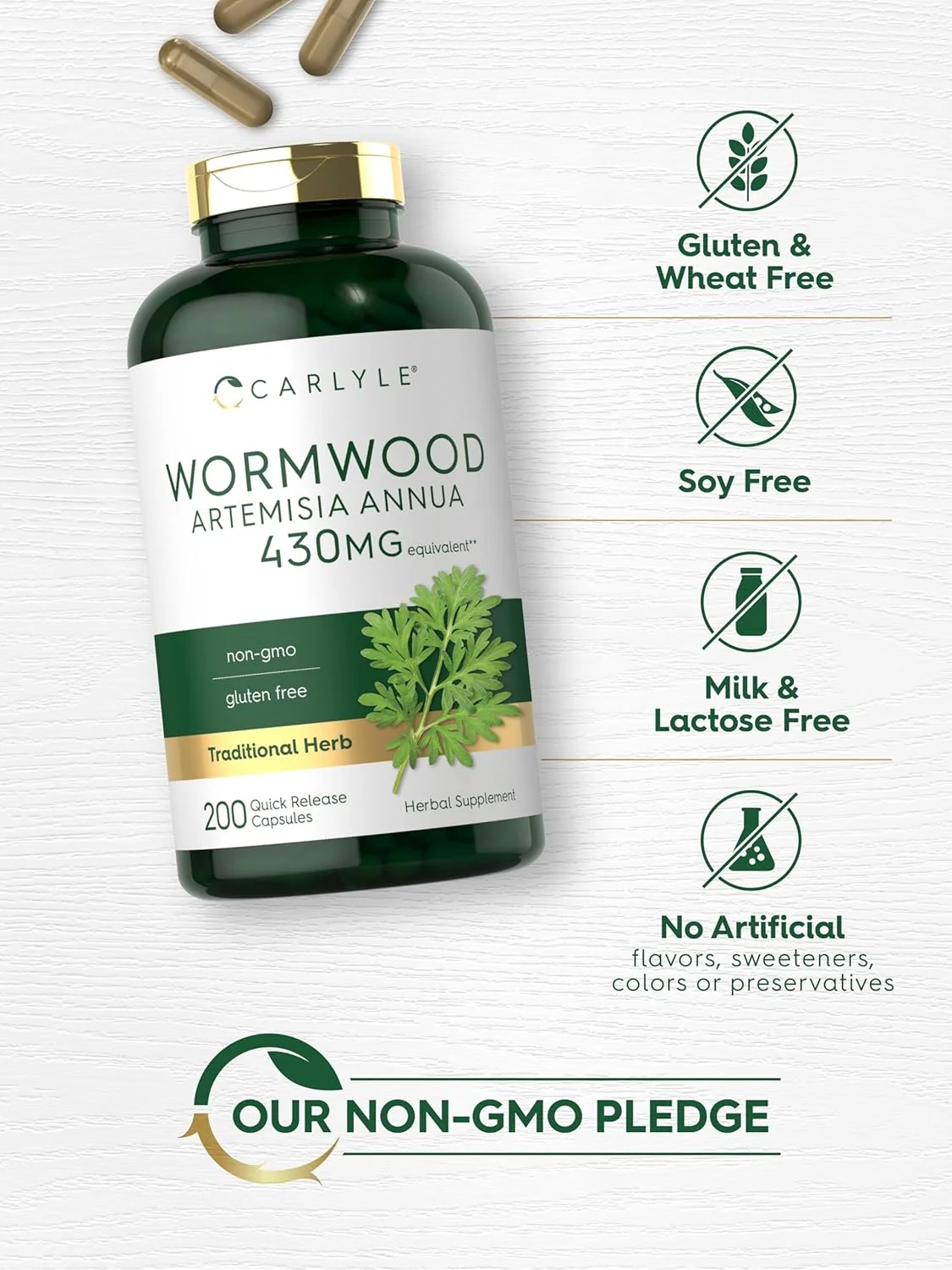 Sweet Wormwood Supplement | 200 Capsules - Image 5