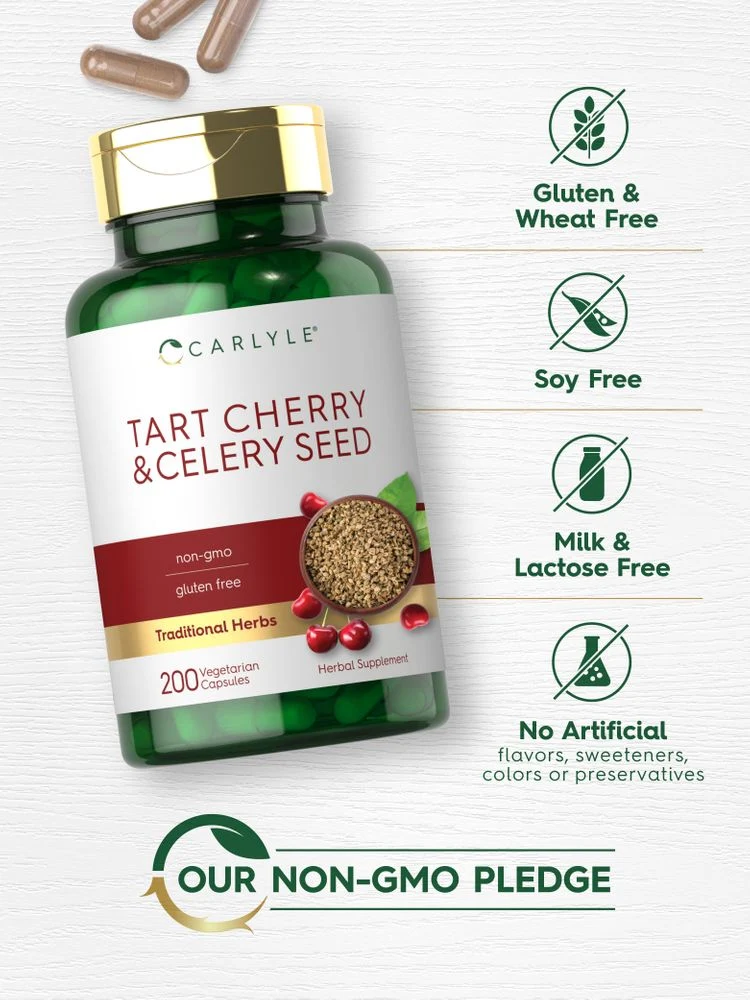 Tart Cherry & Celery Seed | 200 Capsules - Image 5