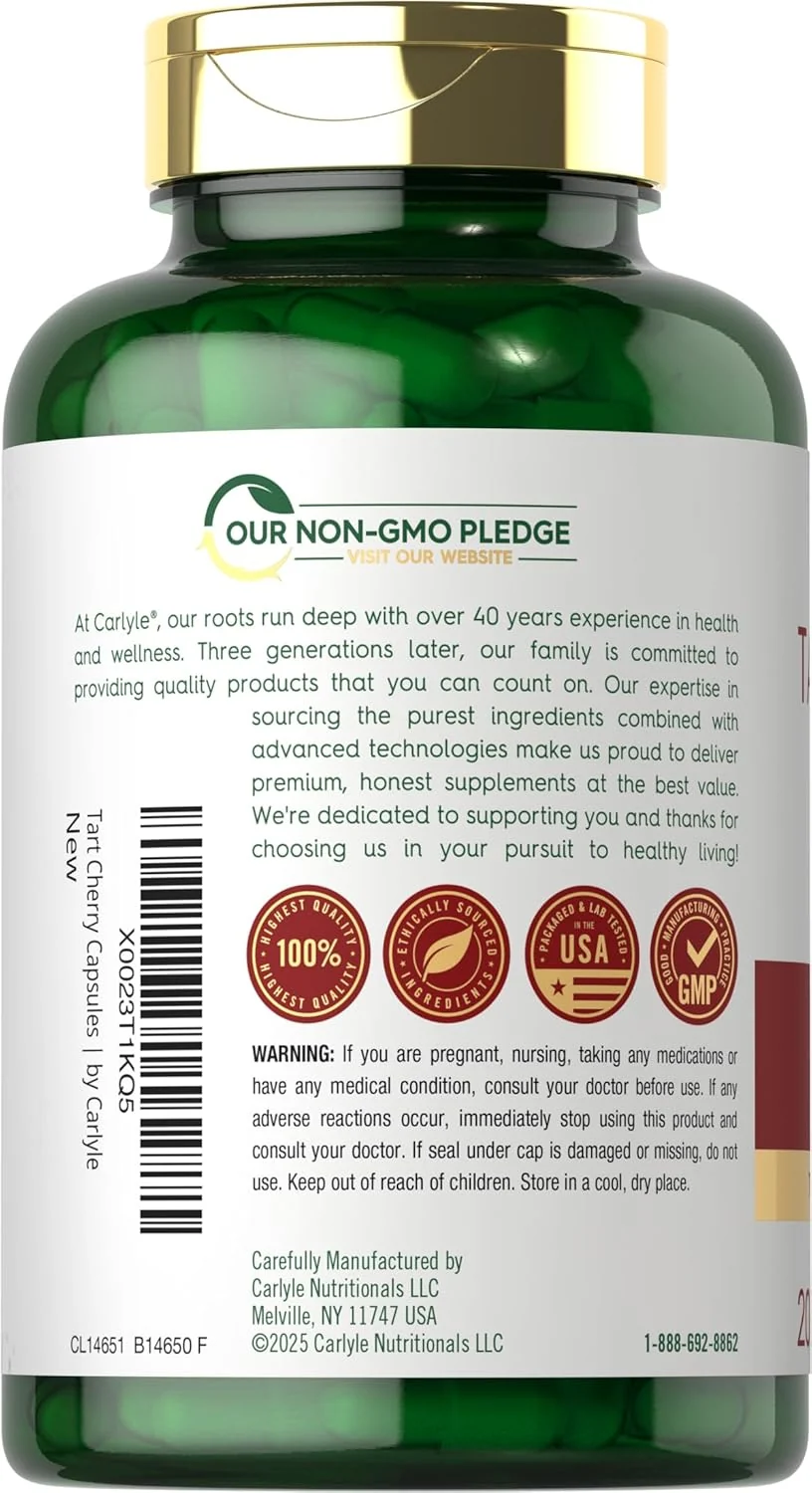 Tart Cherry Extract | 200 Capsules - Image 3