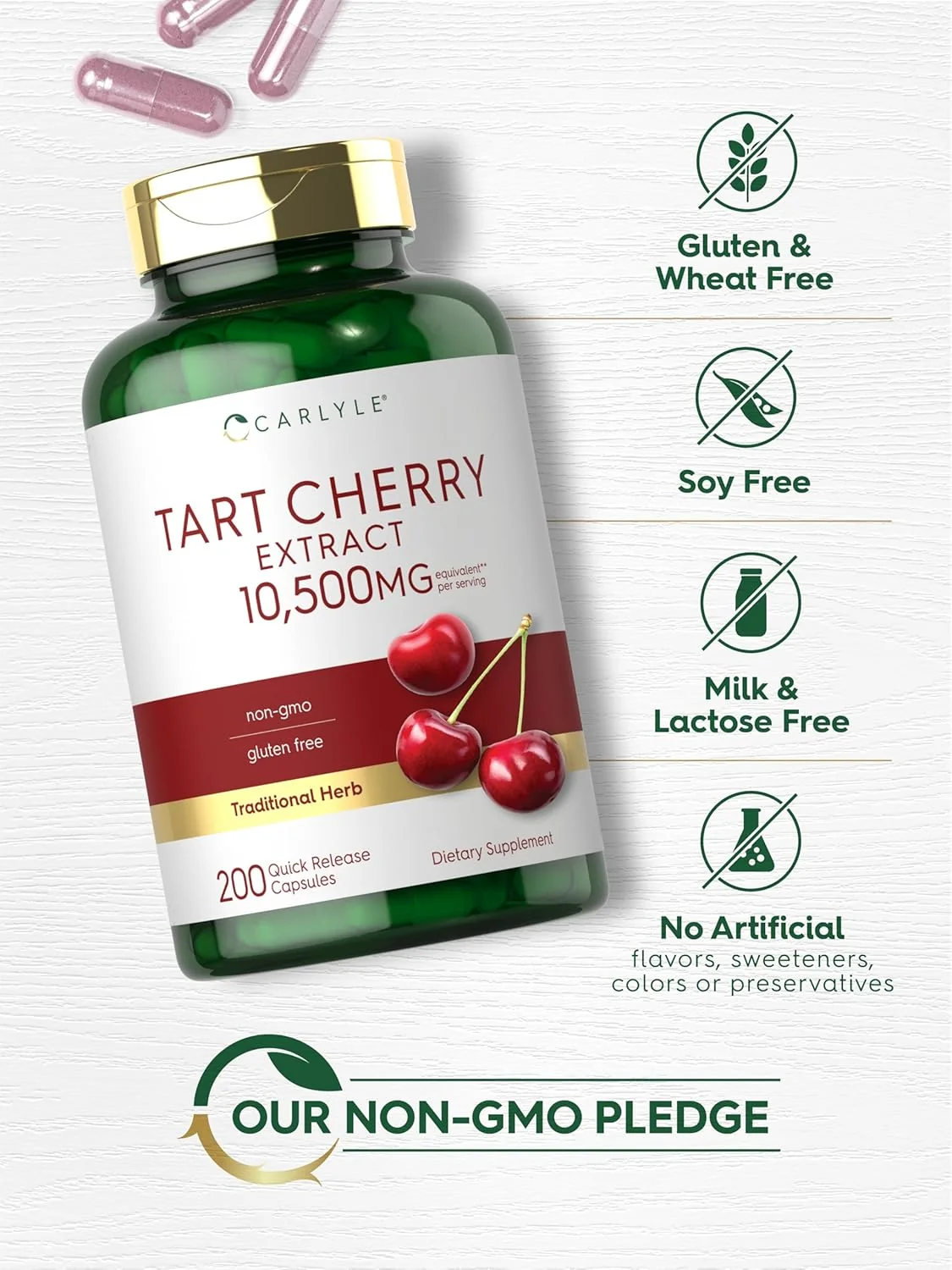 Tart Cherry Extract | 200 Capsules - Image 5