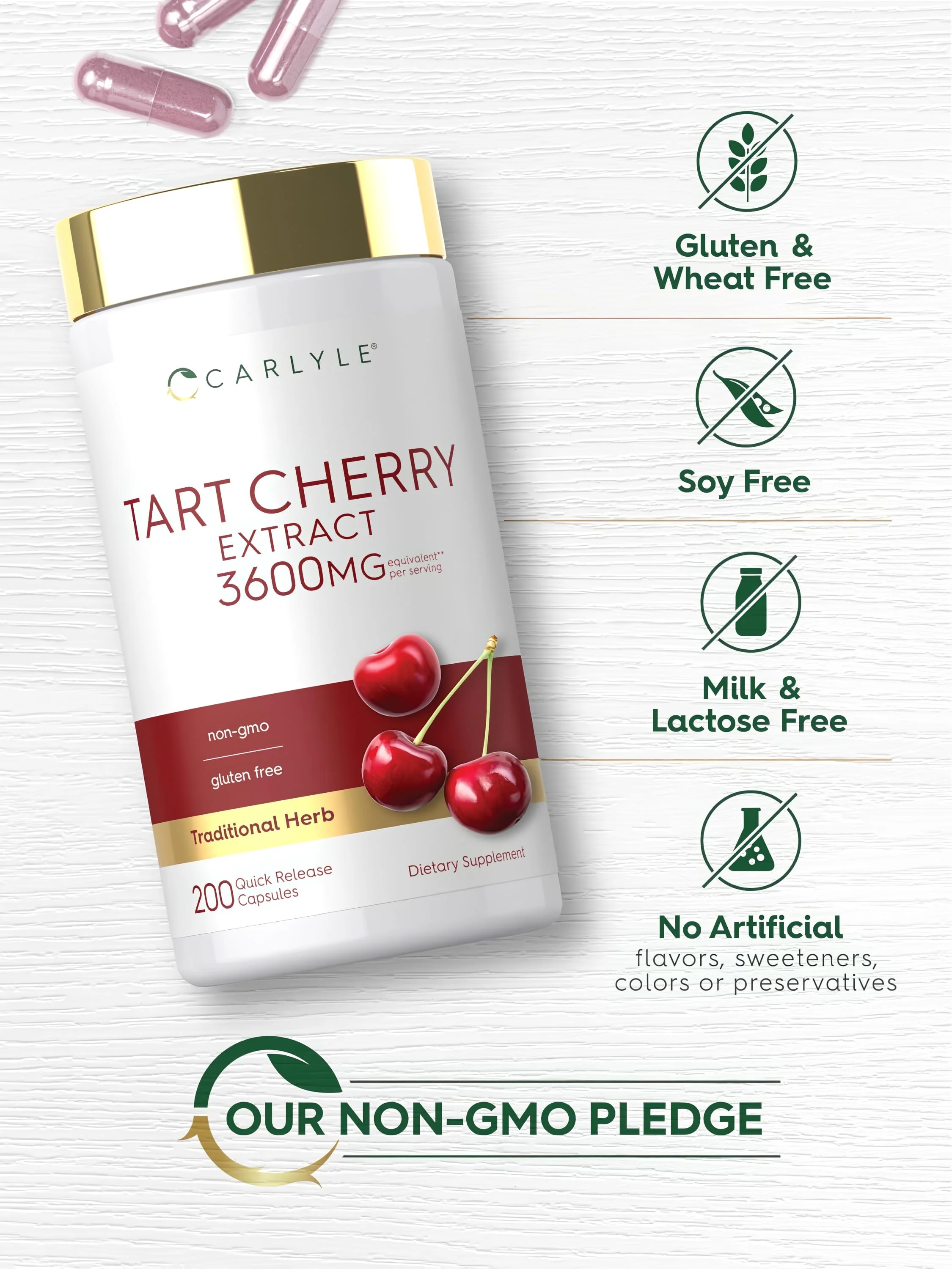 Tart Cherry Extract | 200 Capsules - Image 5
