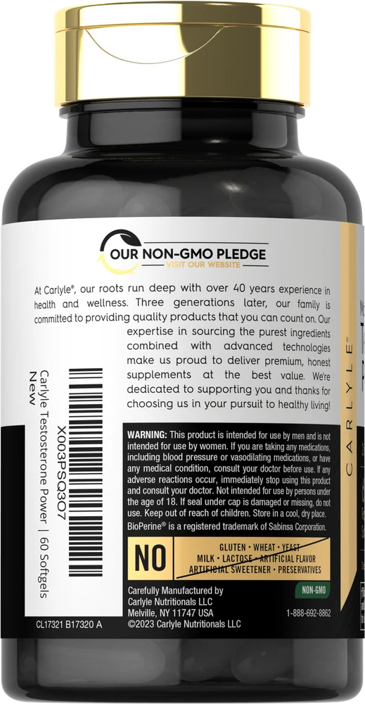 Testosterone Power | 60 Softgels - Image 3