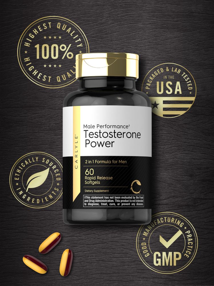 Testosterone Power | 60 Softgels - Image 6