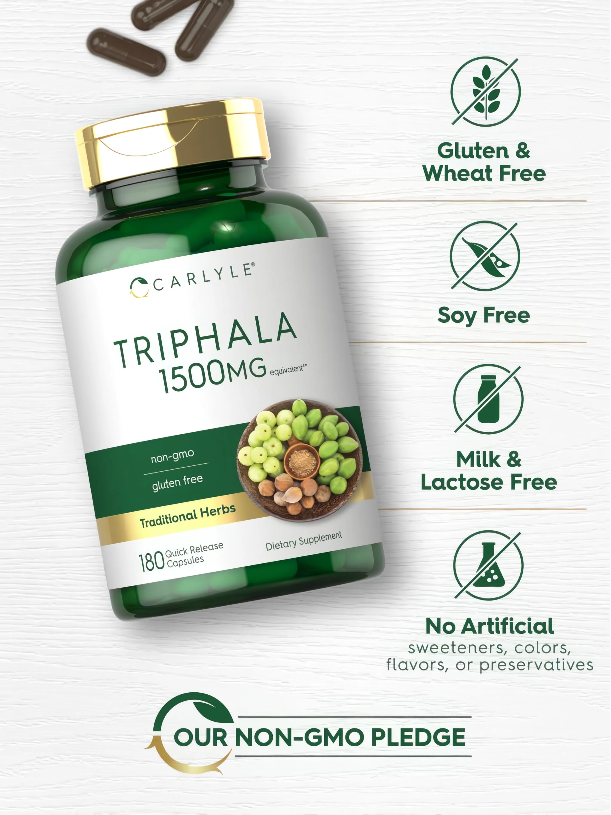 Triphala | 180 Capsules - Image 4
