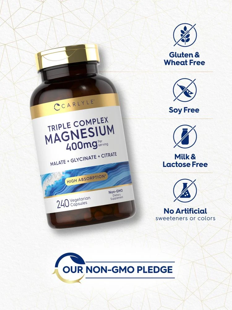 Triple Magnesium Complex 400mg | 240 Capsules - Image 5