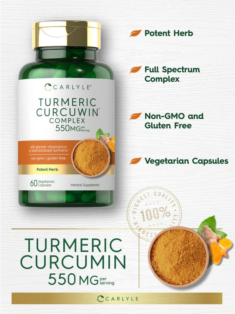 Turmeric 550mg per serving | 60 Capsules - Image 4
