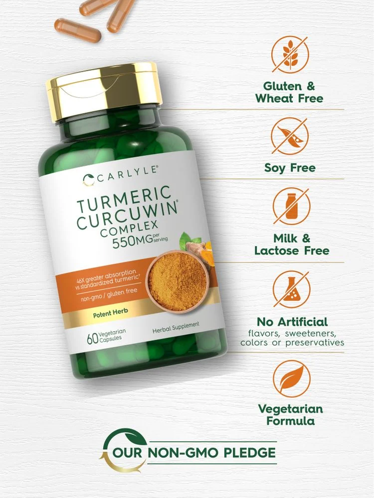 Turmeric 550mg per serving | 60 Capsules - Image 5