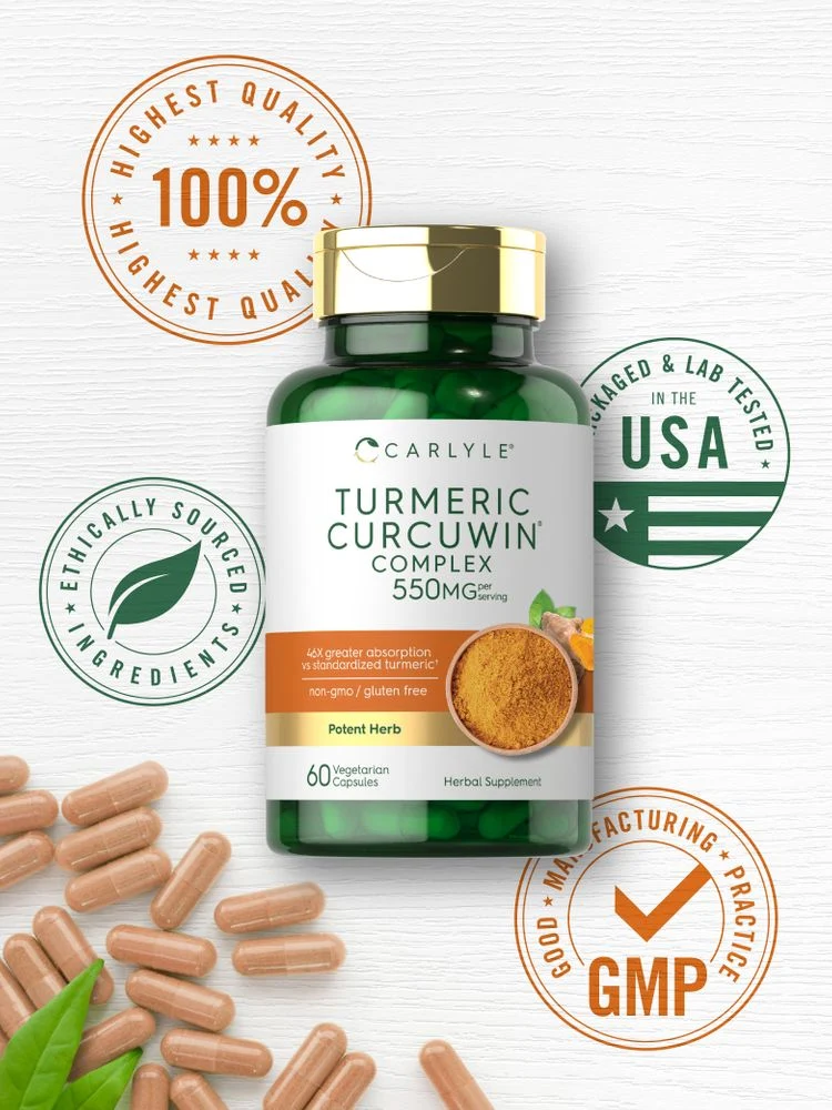 Turmeric 550mg per serving | 60 Capsules - Image 6