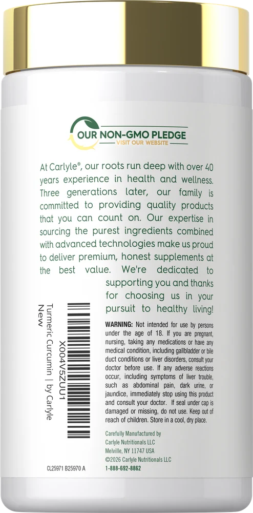 Turmeric Curcumin | 60 Softgels - Image 3