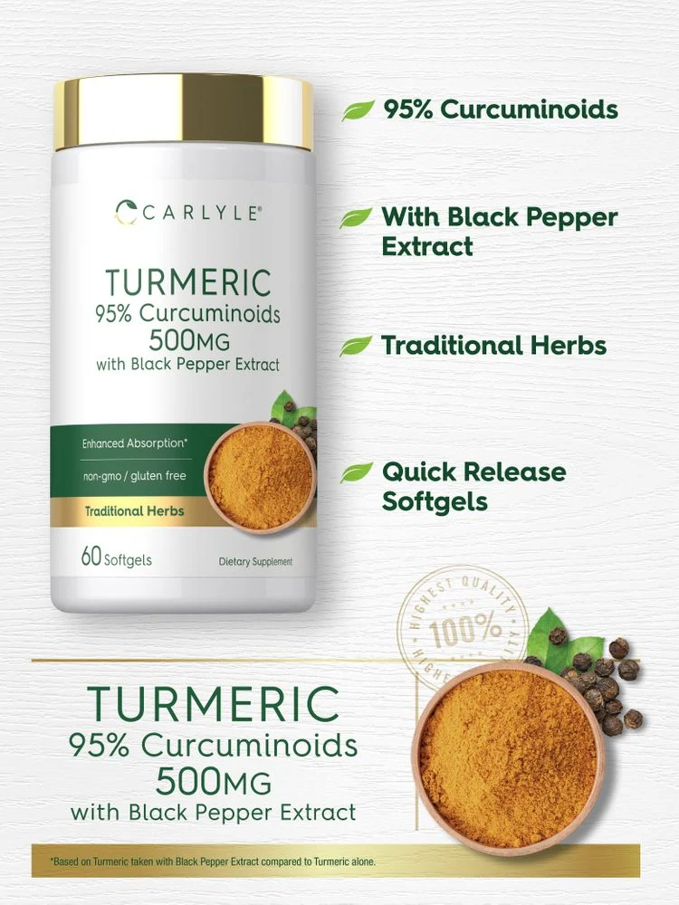 Turmeric Curcumin | 60 Softgels - Image 4