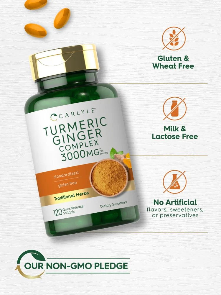 Turmeric Ginger Complex | 120 Softgels - Image 4