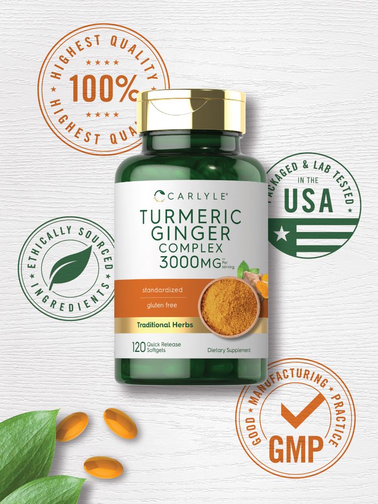 Turmeric Ginger Complex | 120 Softgels - Image 5