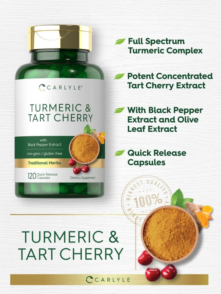 Turmeric & Tart Cherry | 120 Capsules - Image 3