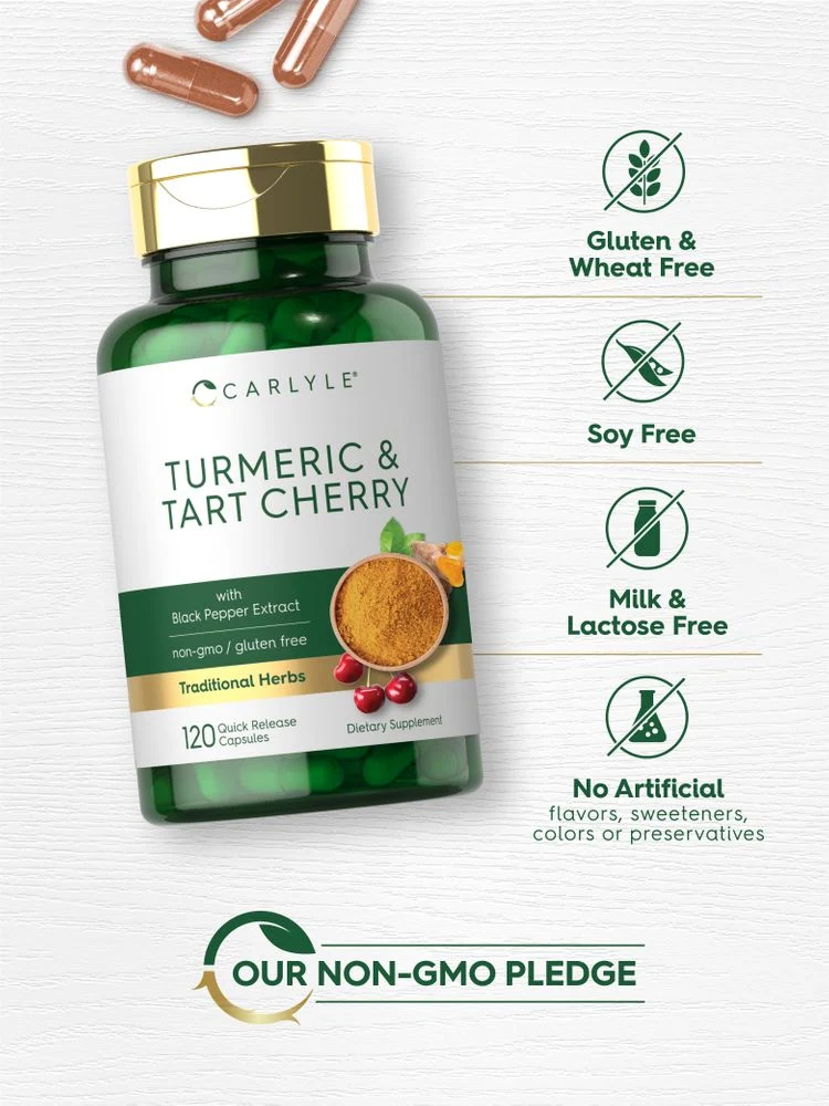 Turmeric & Tart Cherry | 120 Capsules - Image 4