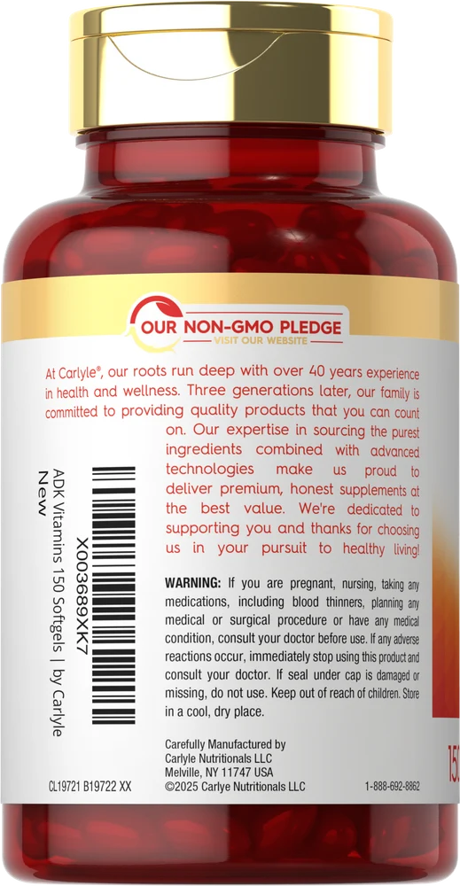 Vitamin ADK | 150 Softgels - Image 3
