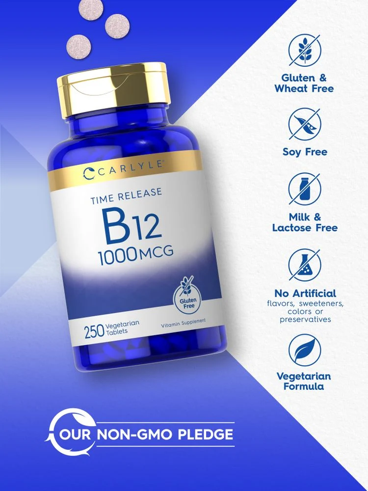 Vitamin B-12 1000mcg | 250 Tablets - Image 4
