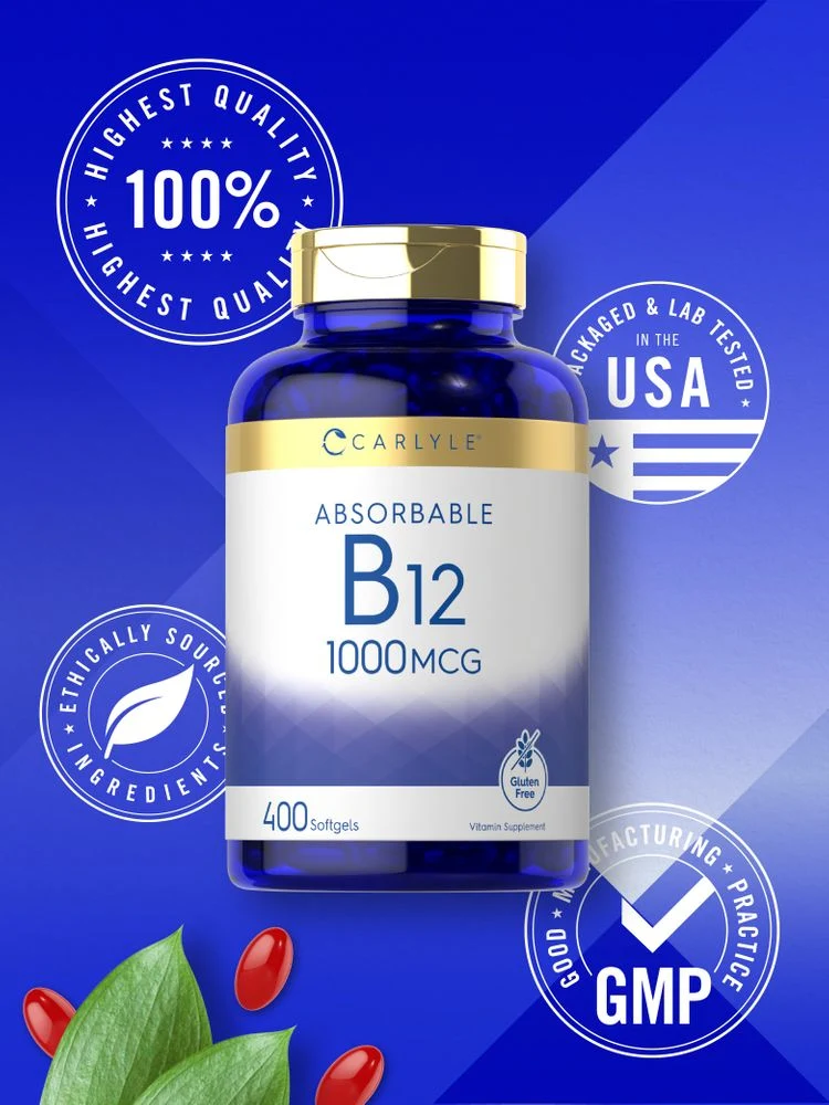 Vitamin B-12 1000mcg | 400 Softgels - Image 5