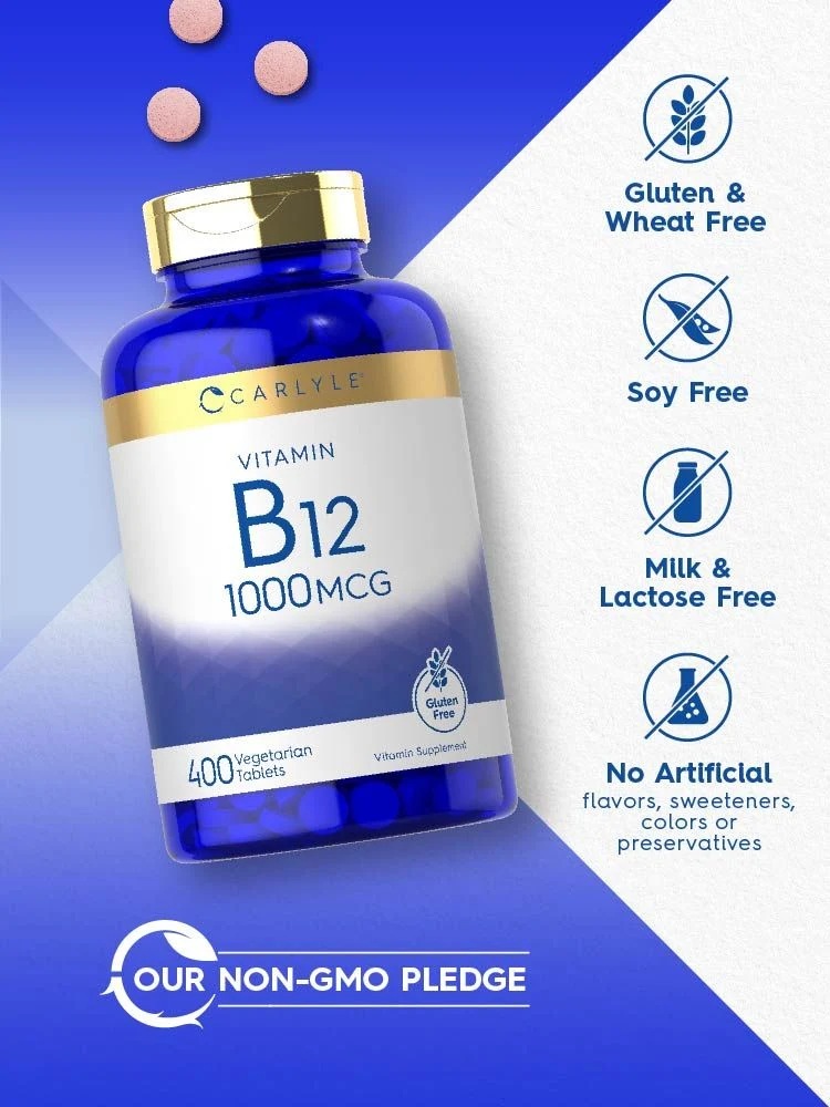 Vitamin B-12 1000mcg | 400 Tablets - Image 4