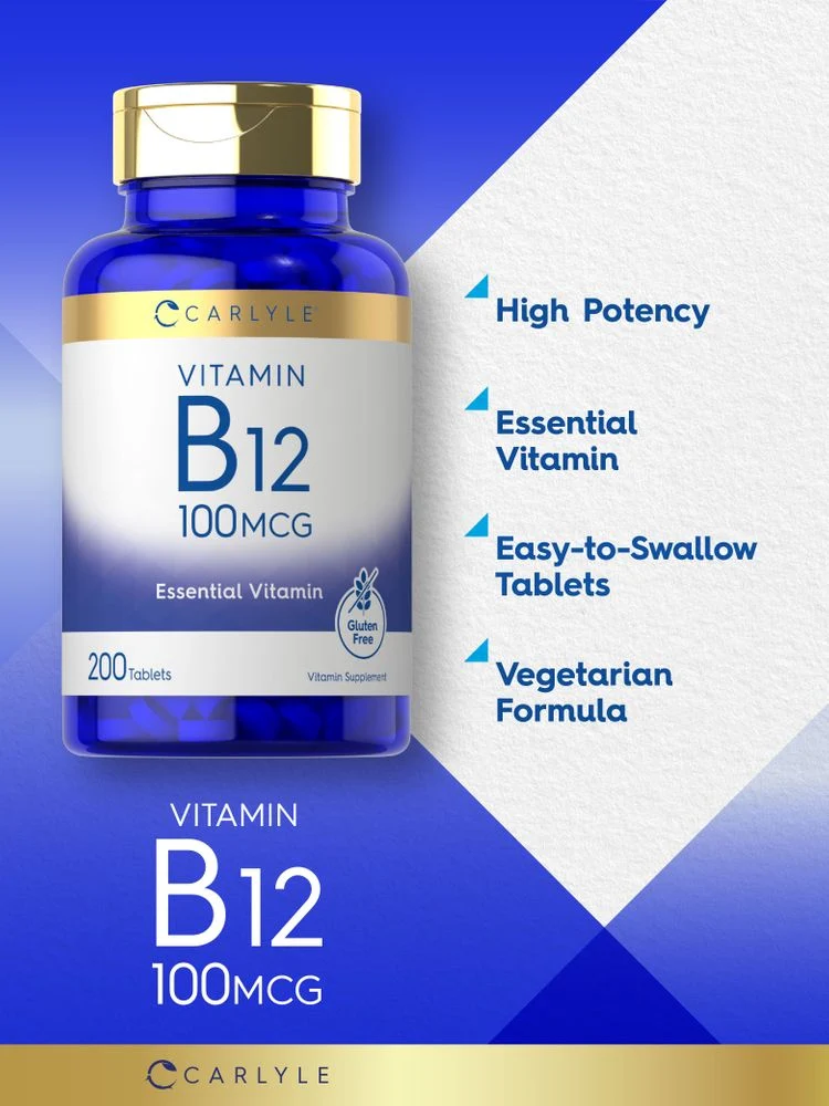 Vitamin B-12 100mcg | 200 Tablets - Image 3