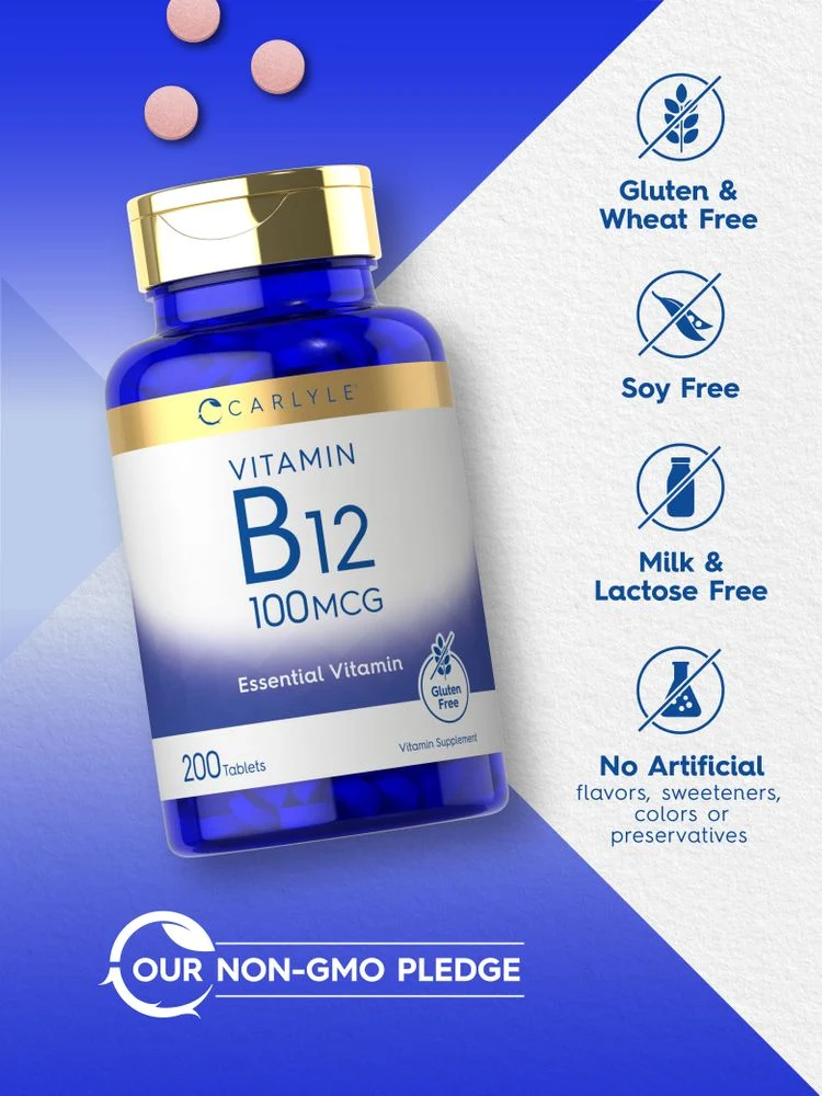 Vitamin B-12 100mcg | 200 Tablets - Image 4