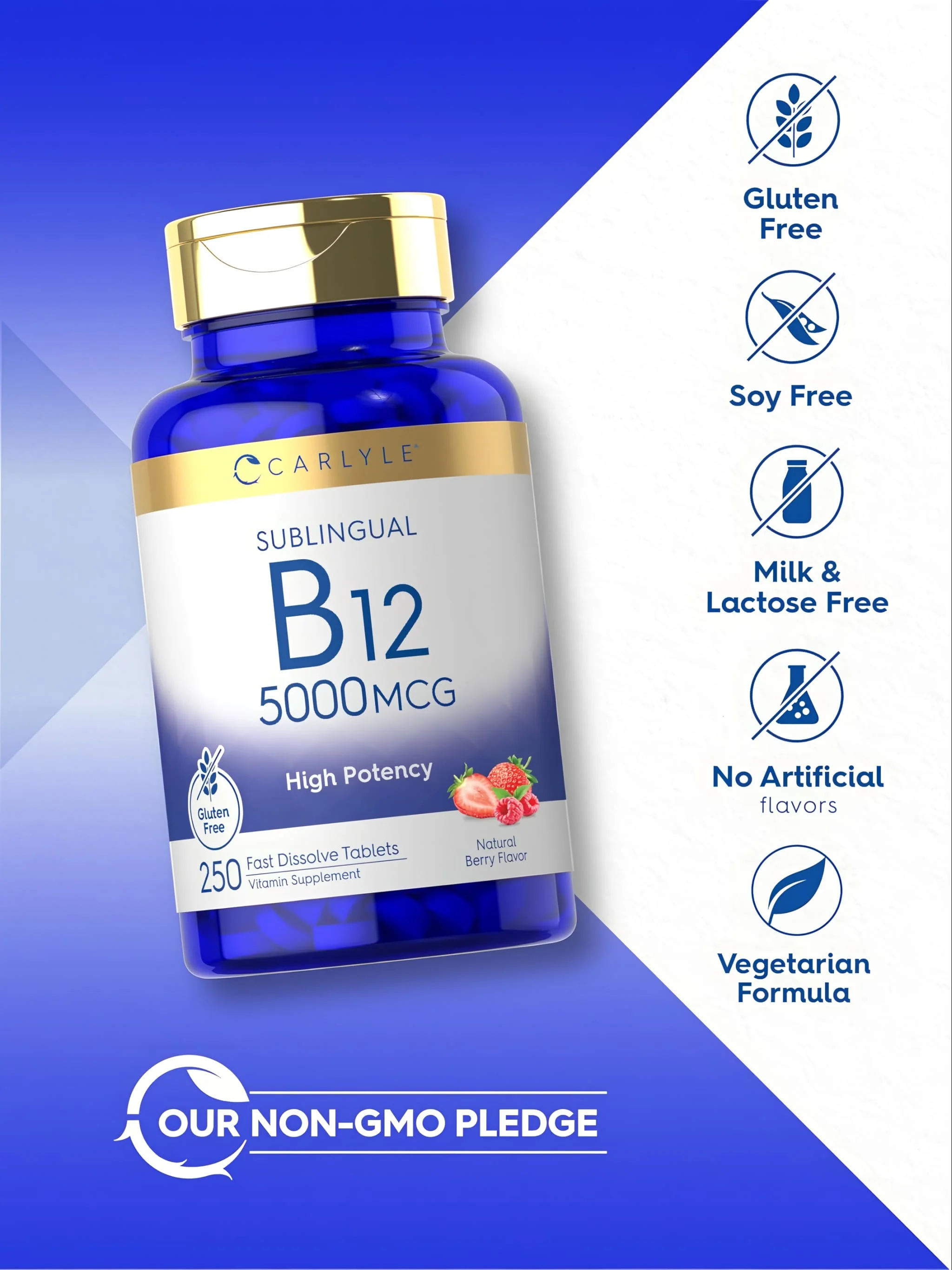 Vitamin B-12 5000mcg | 250 Tablets - Image 5