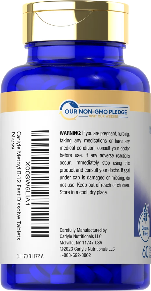 Vitamin B-12 5000mcg | 60 Tablets - Image 3